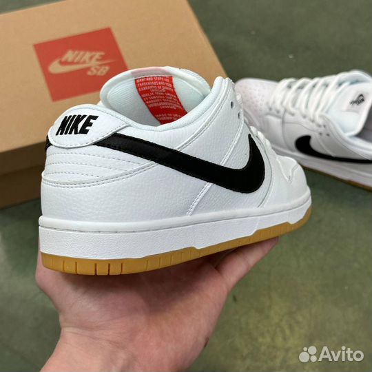 Мужские кроссовки Nike sb Dunk Low White Gum