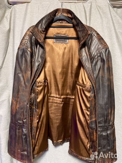 Кожаная куртка пилот Levinson, 54-56р