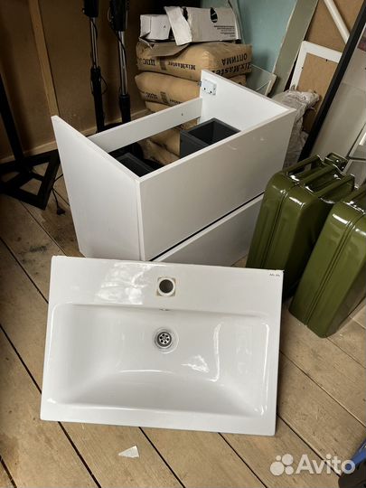 Тумба для ванной + раковина ampm