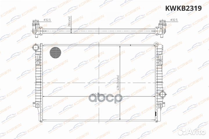 Радиатор охлаждения kwkb2319 korwin