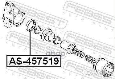 Подшипник опорный привода ford focus CB4 2008-2