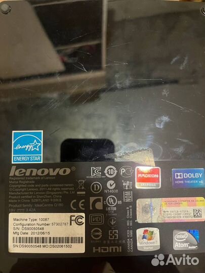 Неттоп мини пк Lenovo IdeaCentre q180