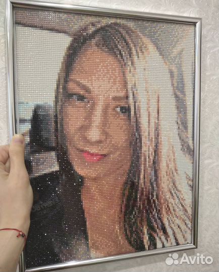 Выкладка алмазной мозайки (портреты по фото)