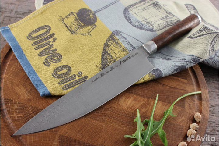 Кухонные ножи из дамасской стали