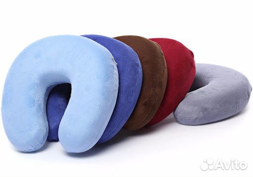 Подушки рогалик с эффектом памяти