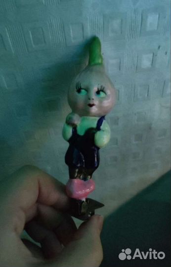 Елочная игрушка Чиполлино. Крот. Виноград