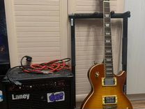 Электрогитара Gibson Les Paul реплика с комбиком