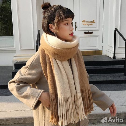 Шарф женский палантин в корейском стиле