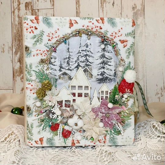 Новогодний альбом доя фото ручной работы