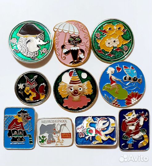 Значки мультики, детские