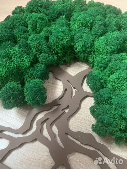 Панно Древо жизни из мха, своими руками