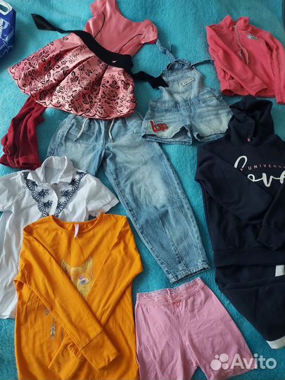 Одежда пакетом для девочки 134 140