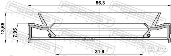 Сальник привода 95HEY33560814C Febest