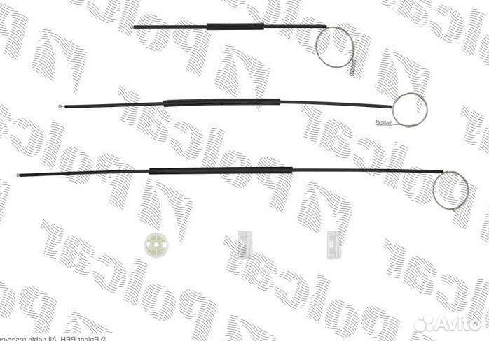 Ремкомплект стеклоподъёмника пер. лев MB Vito W639