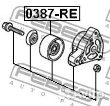 Febest 0387-RE Ролик ремня приводного honda accord