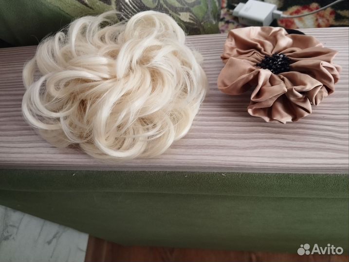 Шиньон для хвоста новый на волосы с резинкой