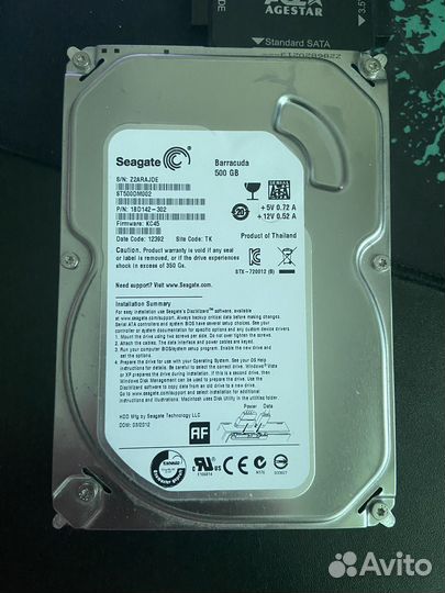 Жесткий диск Seagate barracuda 500gb