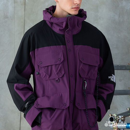 THE north face Urban Exploration Windbreaker Jackets Men Purple (L)(31)