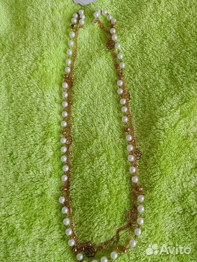 Янтарь, жемчуг