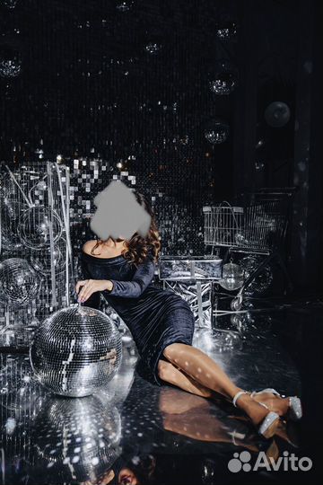 Платье вечернее бархатное