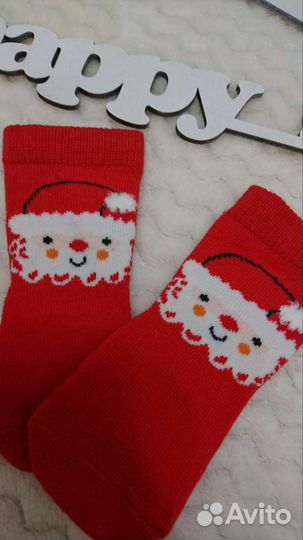 Носочки новогодние 0-6 мес
