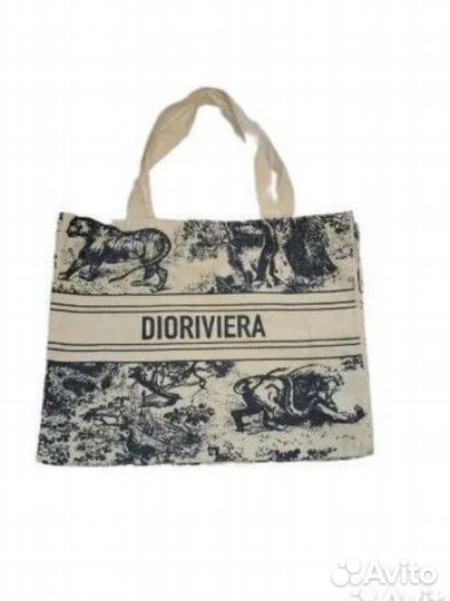 Шоппер лен Dior Beauty Dioriviera VipGift оригинал