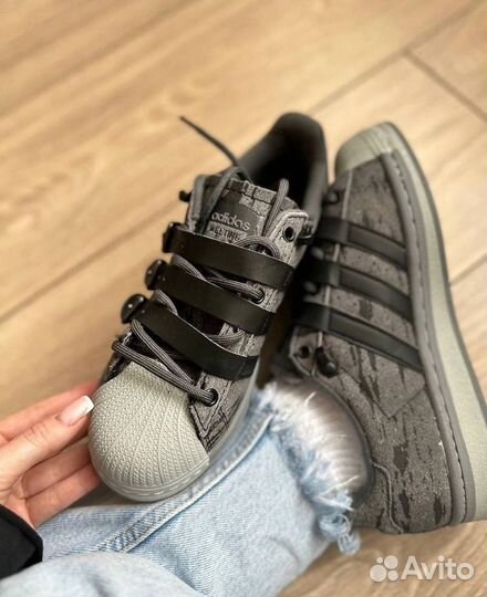 Кроссовки Adidas Superstar Rabbit hole grey