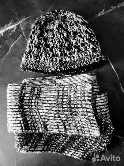 Комплект шапка и шарф женские
