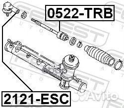 Тяга рулевая 0522-TRB 0522-TRB Febest