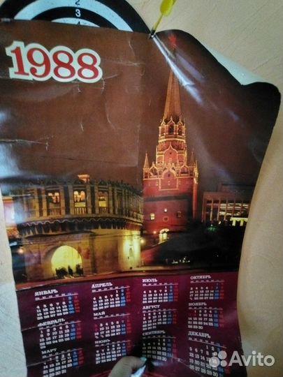 Календарь ретро СССР за 1988 год