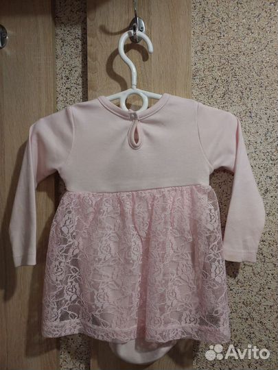 Платье боди для девочки 74