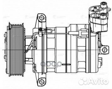 Компрессор кондиционера nissan tiida/note 06- 1