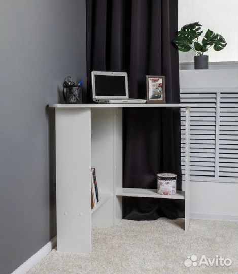 Компьютерный стол Лига угловой, белый