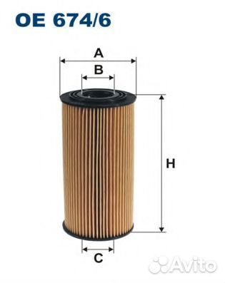 Фильтр масляный filtron OE674\6