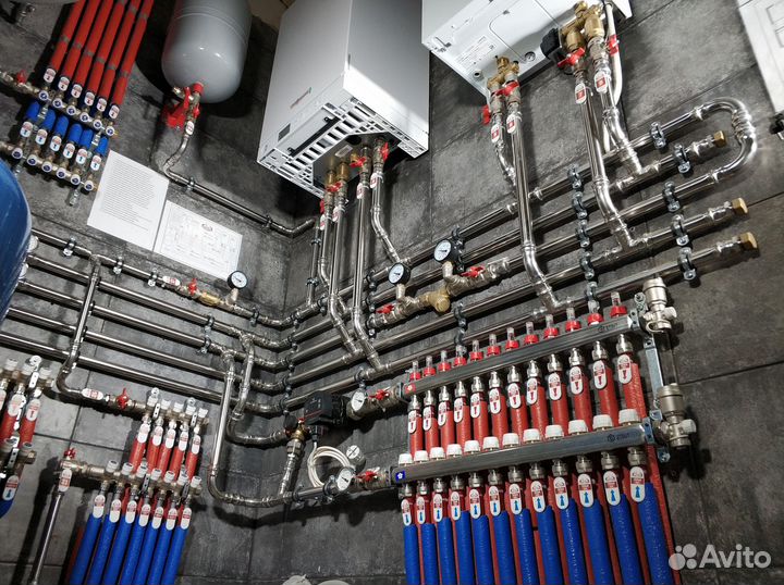 Монтаж отопления и водоснабжения в частном доме