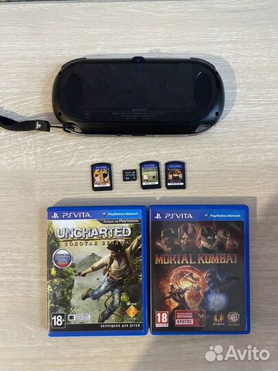 PS Vita + 3 Игры