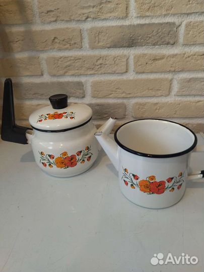 Чайник заварочный эмалированный СССР