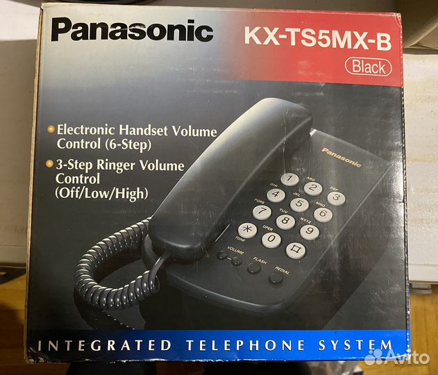 Телефон Panasonic KX-TS5MX-B черный