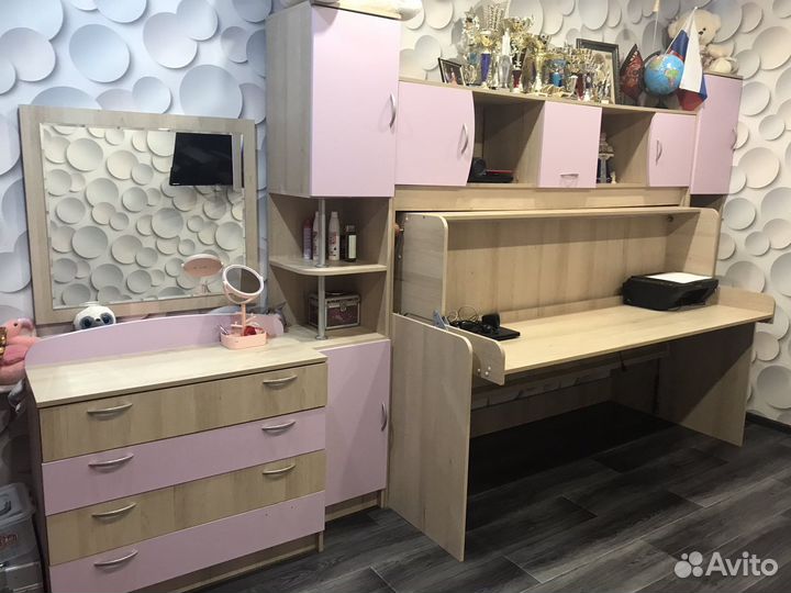 Набор мебели в детскую для девочки «ника»