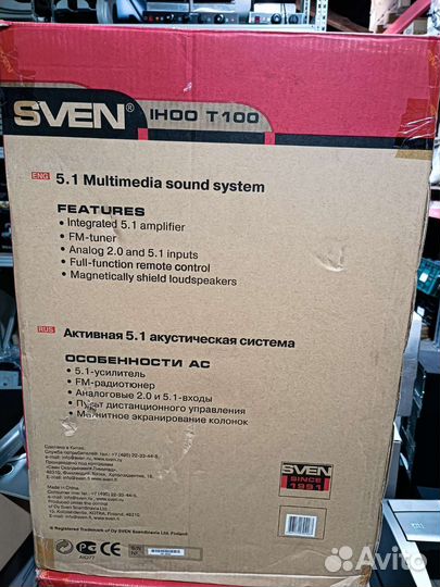 Мультимедийная акустика 5.1, sven ihoo T100