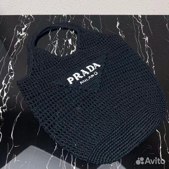 Сумка prada из рафии