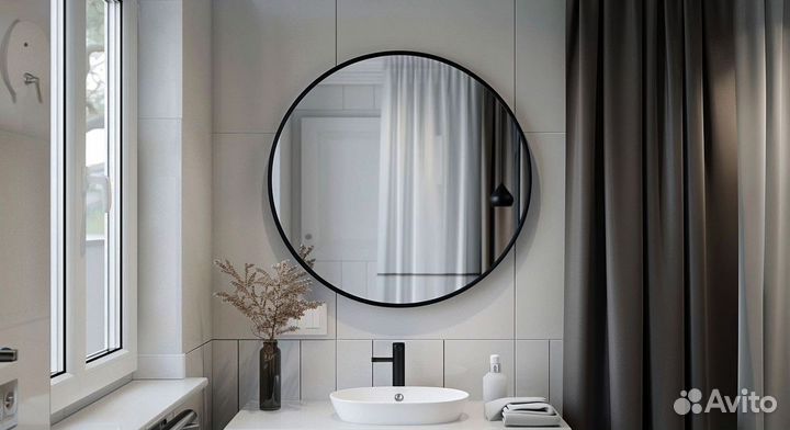 Зеркало полукруглое