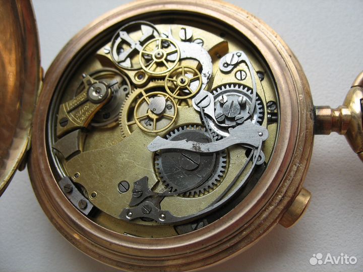 Часы репетир хронографМужские.Золото 56.На ходуR