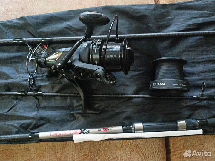 Карповое удилище с катушкой 9.000