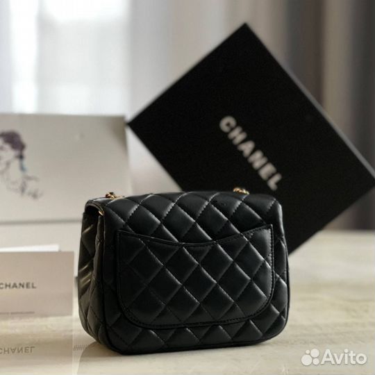 Сумка женская chanel два размера чёрная