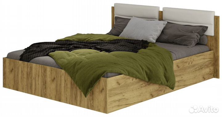 Кровать Евро 160х200, с мягким изголовьем