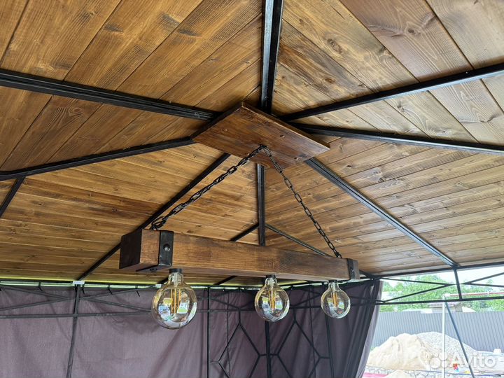 Дизайнерский светильник в беседку