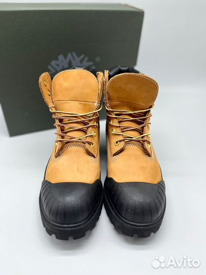 Timberland 6 Inch Rubber Toe Boot Wheat Black