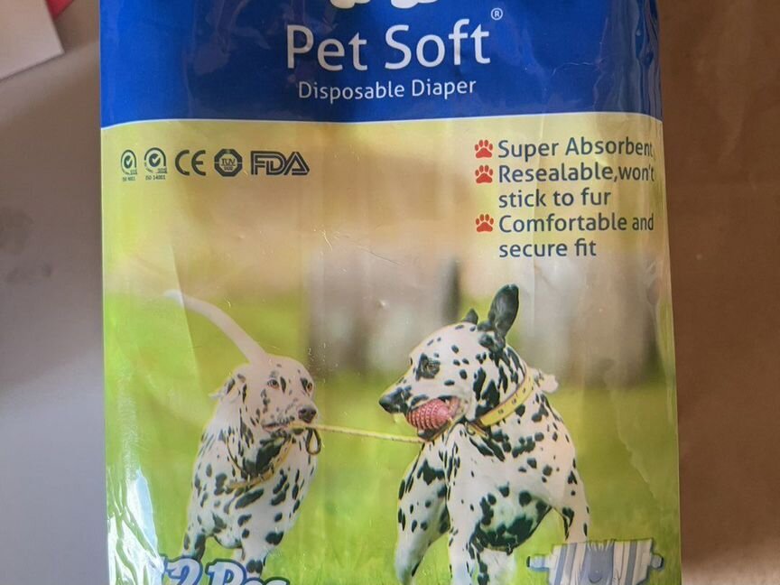 Подгузники для животных PET soft diaper размер M