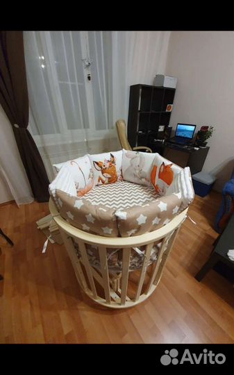 Кровать трансформер круглая